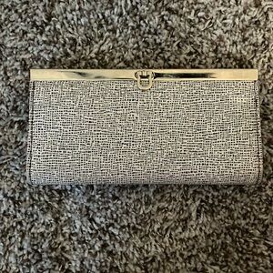 Black and white wallet/clutch